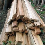 Split Cedar rib stock